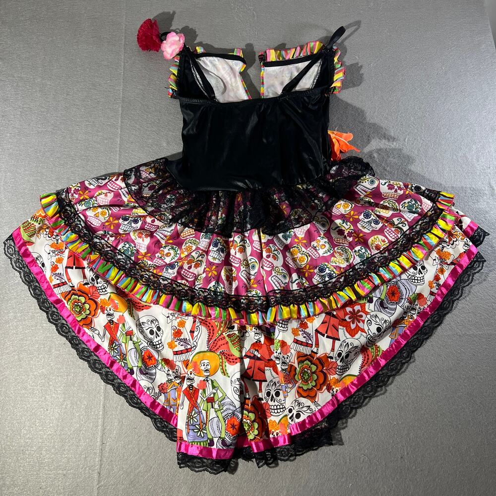 Party King Day of the Dead Costume Women’s Medium - Picture 4 of 16